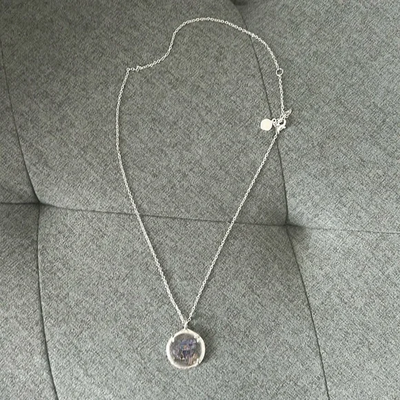 Small Botanical Necklace Pressed Flower Forget Me Nots Catherine Weitzman - Picture 1 of 6